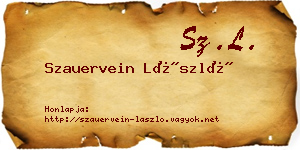 Szauervein László névjegykártya